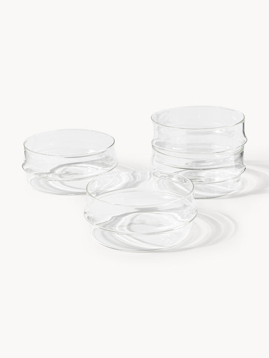 Small Handmade Borosilicate Bowls Josh Set of 4