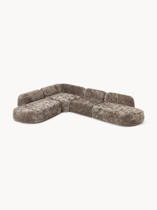 Wolke XL Modular Teddy BouclÃ© Corner Sofa
