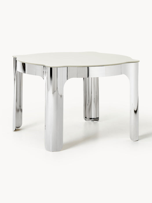Georgia Round Dining Table with Glass Top, Ø 110 cm