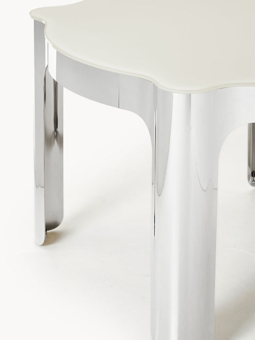 Georgia Round Dining Table with Glass Top, Ø 110 cm
