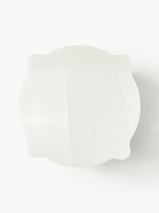 Round Dining Table Georgia with Glass Top 110 cm
