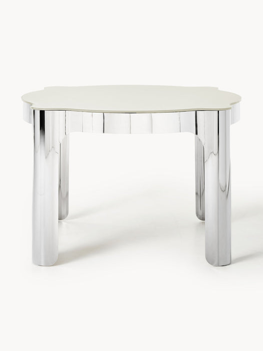 Georgia Round Dining Table with Glass Top, Ø 110 cm