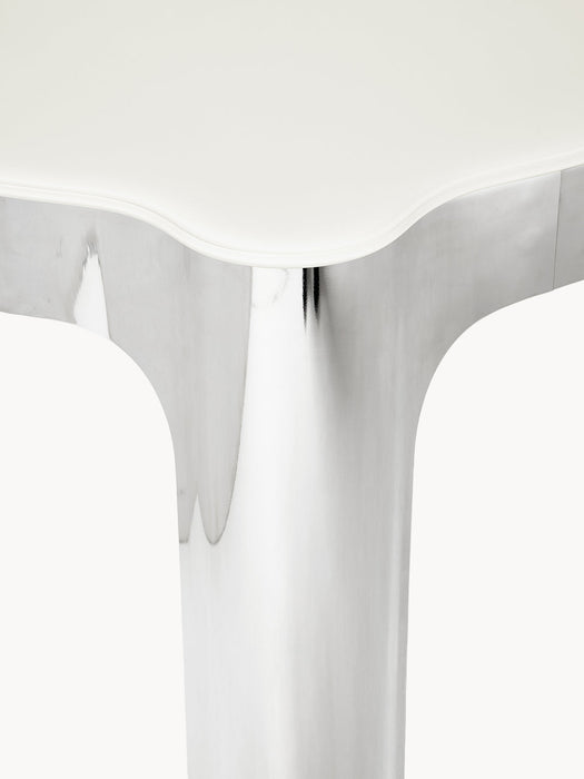 Georgia Round Dining Table with Glass Top, Ø 110 cm