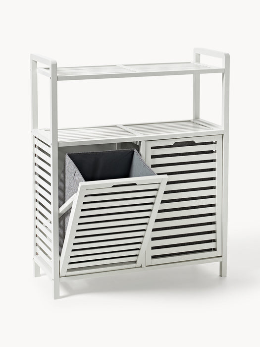 Kit Bamboo Bathroom Shelf with Laundry Baskets