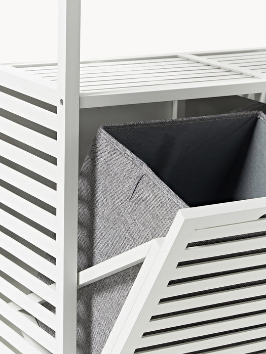Kit Bamboo Bathroom Shelf with Laundry Baskets