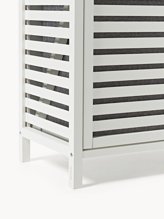 Bamboo Bathroom Shelf Kit with Laundry Baskets