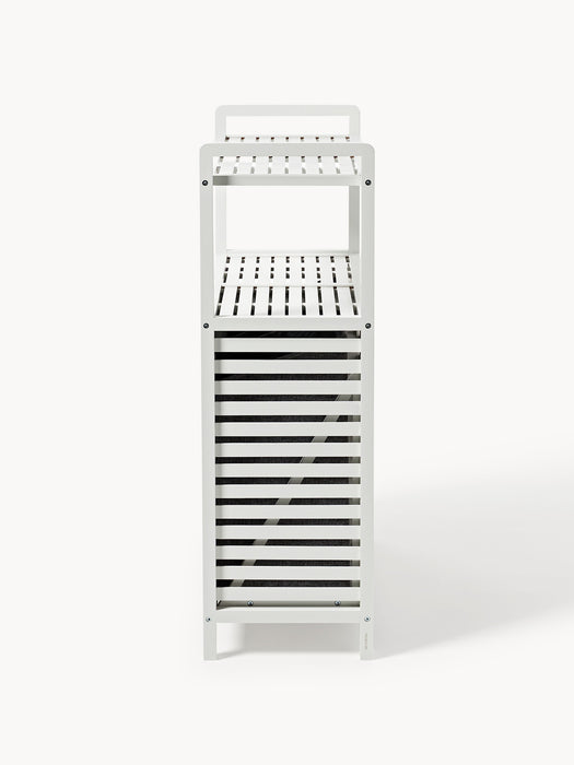Bamboo Bathroom Shelf Kit with Laundry Baskets