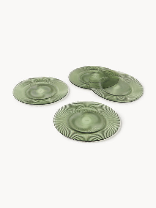 Effie Ribbed Dinner Plates, Set of 4