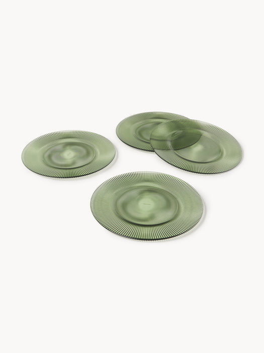 Ribbed Dinner Plates Effie Set of 4