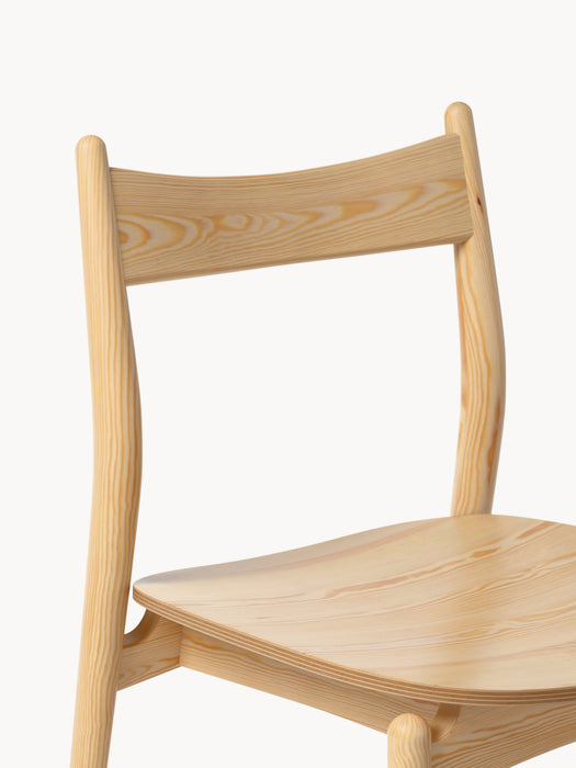 Ash Wood Dining Chair Koa