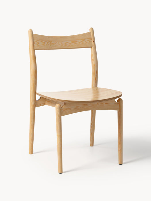 Ash Wood Dining Chair Koa