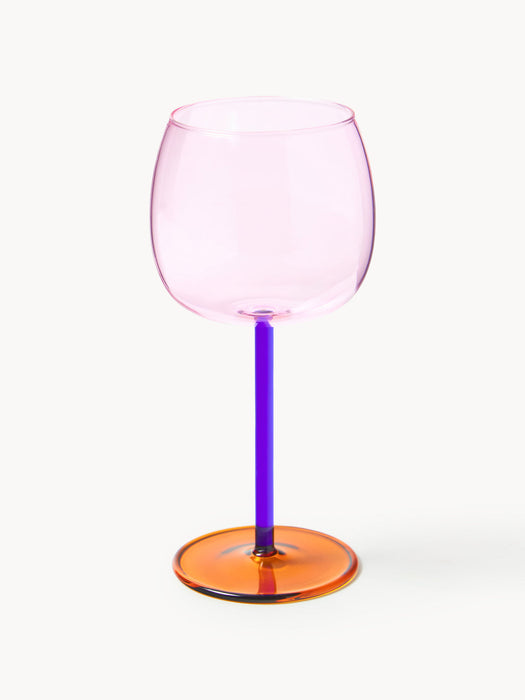 Karisa Mouth-Blown Borosilicate Red Wine Glasses, Set of 4