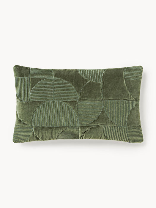 Verina Embroidered Cushion Cover with Geometric Pattern