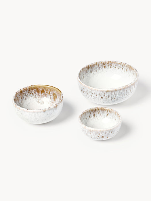 Handmade Bowls Danza with Reactive Glaze Set of 3