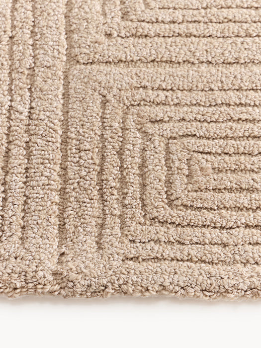 Alexia High-Low Wool Runner, Hand-Tufted