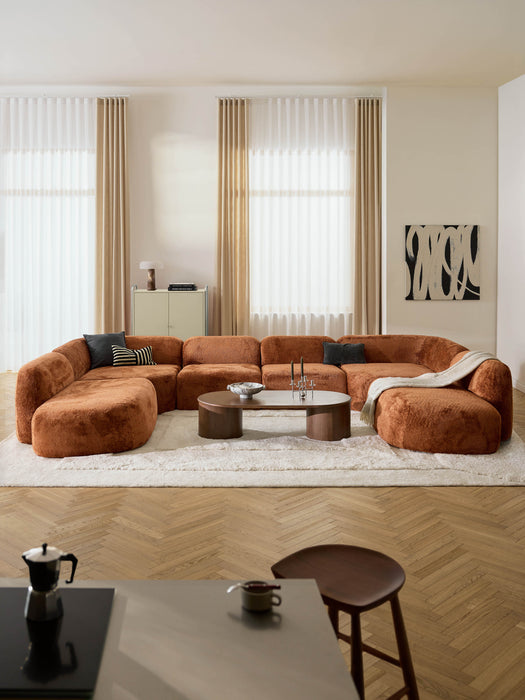 XL Modular Teddy Boucl Sofa Wolke