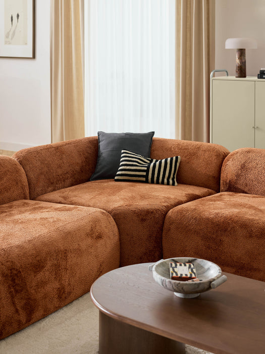 XL Modular Teddy Boucl Sofa Wolke