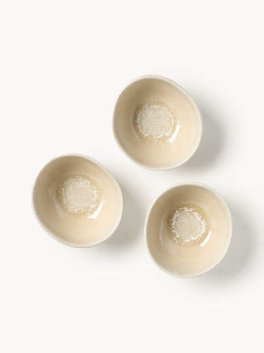 Handmade Organic Shaped Dip Bowls Macey with Serving Tray Set of 4