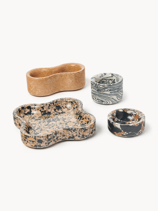 Elara Decorative Engineered Marble Bowls, Set of 4