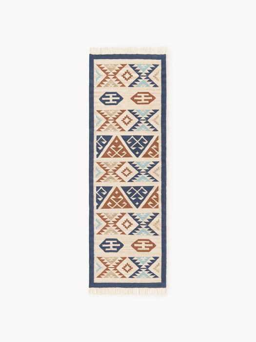 Hand-Woven Wool Kilim Runner Anisa