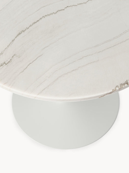 Miley Round Marble Dining Table, Ã 90 cm