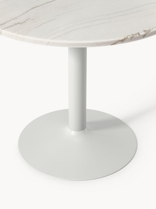 Miley Round Marble Dining Table, Ã 90 cm
