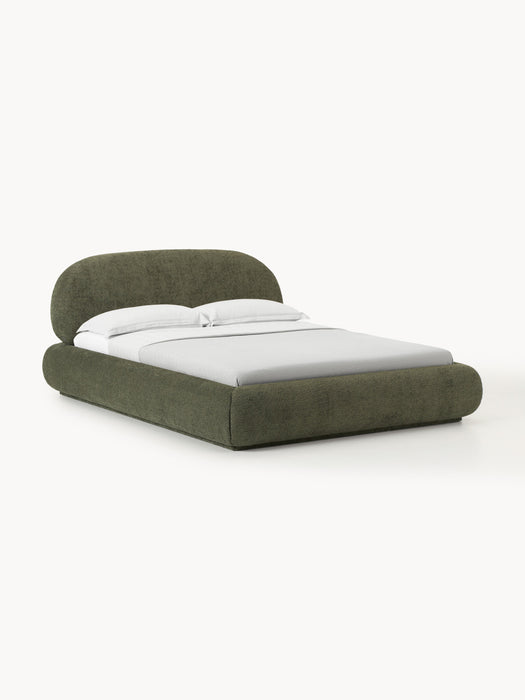 Upholstered Teddy Boucl Bed Alba