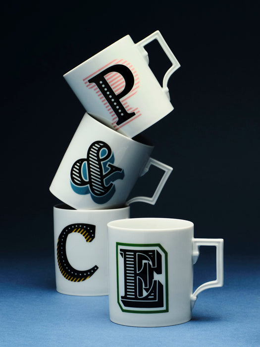 x MEISSEN Handmade Mug Initials with Decorative Motif