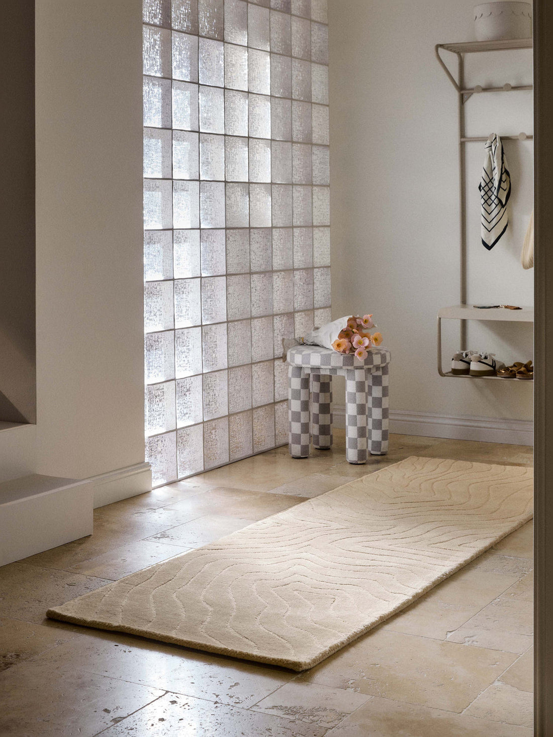 Aaron High-Low Wool Runner, Hand-Tufted