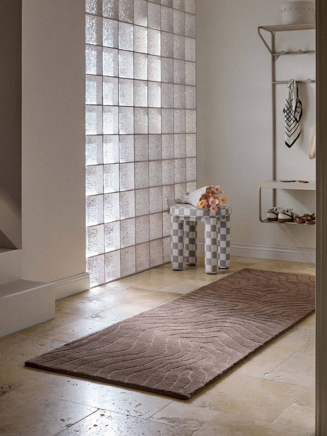 Aaron High-Low Wool Runner, Hand-Tufted