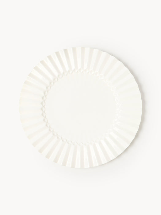 Porcelain Charger Plate Antonin with Embossed Pattern