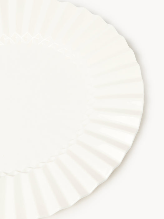 Porcelain Charger Plate Antonin with Embossed Pattern