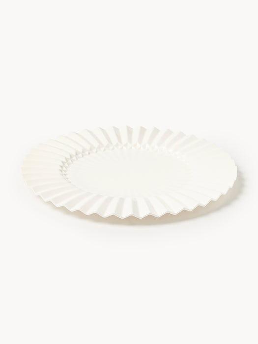 Porcelain Charger Plate Antonin with Embossed Pattern