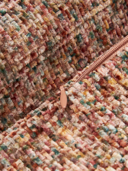 Hanka Chenille Cushion Cover with Pixel Pattern
