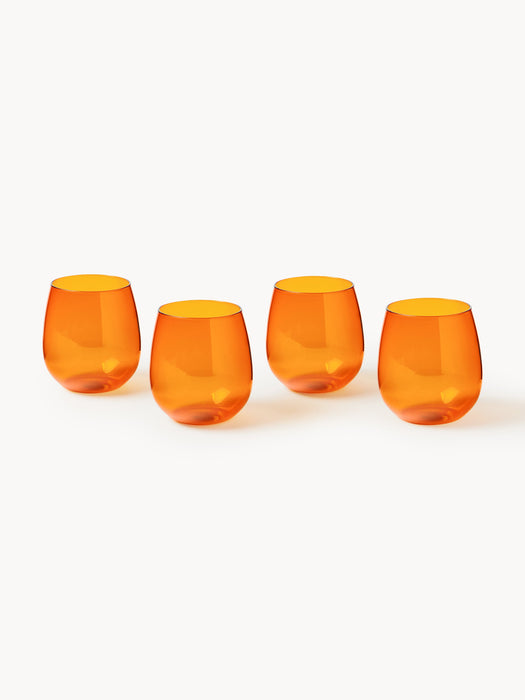 Mouth-Blown Borosilicate Tumblers Karisa Set of 4