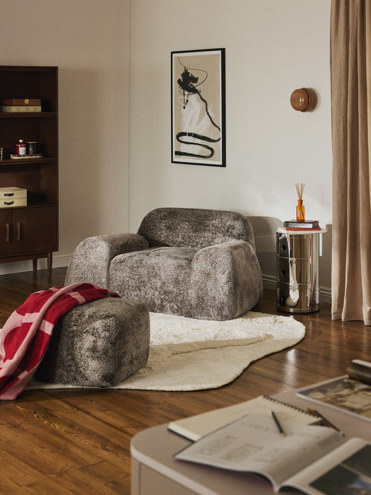 Wolke Teddy-Bouclé Lounge Chair