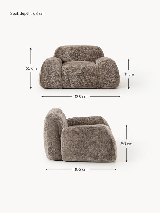Teddy-Boucl Lounge Chair Wolke