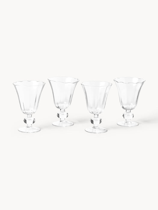 Mouth-Blown Wine Glasses Tulya Set of 4