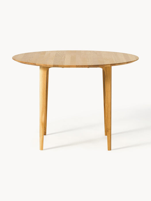 Archie Round Oak Wood Dining Table, Ø 110 cm