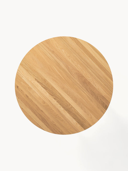 Archie Round Oak Wood Dining Table, Ø 110 cm