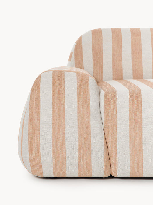 Modular Striped Sofa Wolke 3-seater