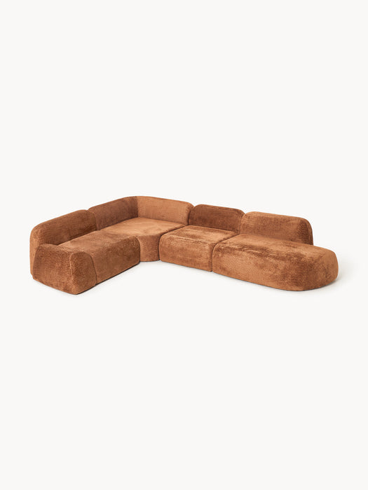 Wolke XL Modular Teddy Bouclé Corner Sofa