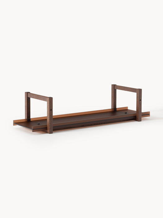 Alex Oak Shelf with Glass Shelves