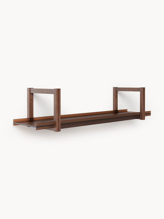 Alex Oak Shelf with Glass Shelves
