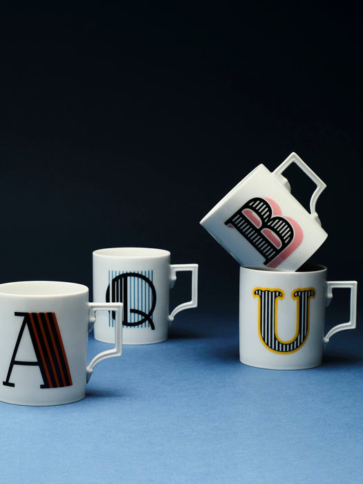 x MEISSEN Handmade Mug Initials with Decorative Motif