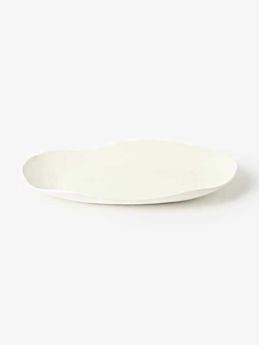Organic-Shaped Porcelain Serving Plate Joana