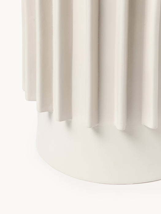 Cover Pot Valeska with Ribbed Surface H 41 cm