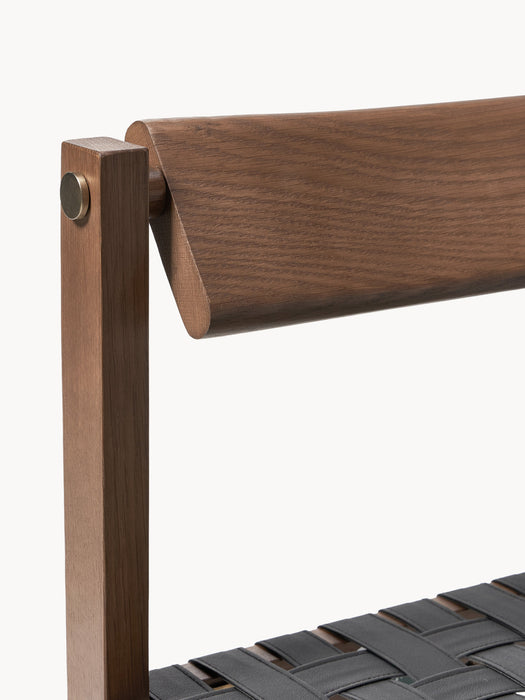 Wooden Dining Chair Liza with Vegan Leather Seat