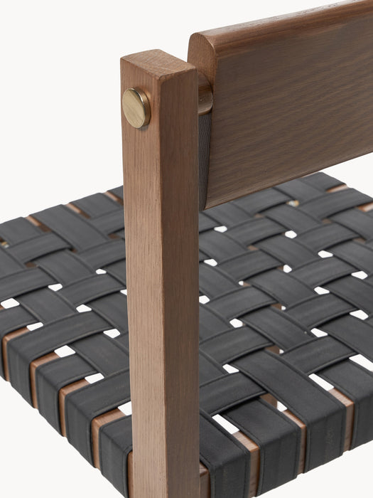 Wooden Dining Chair Liza with Vegan Leather Seat