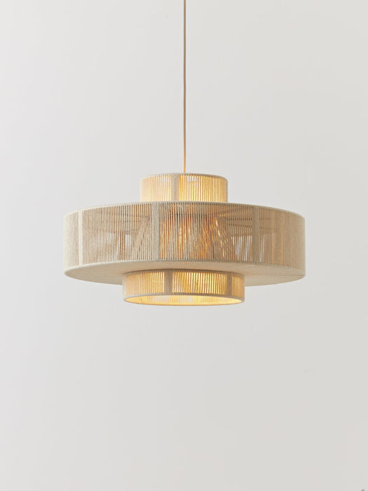Lace Large Linen Thread Pendant Light